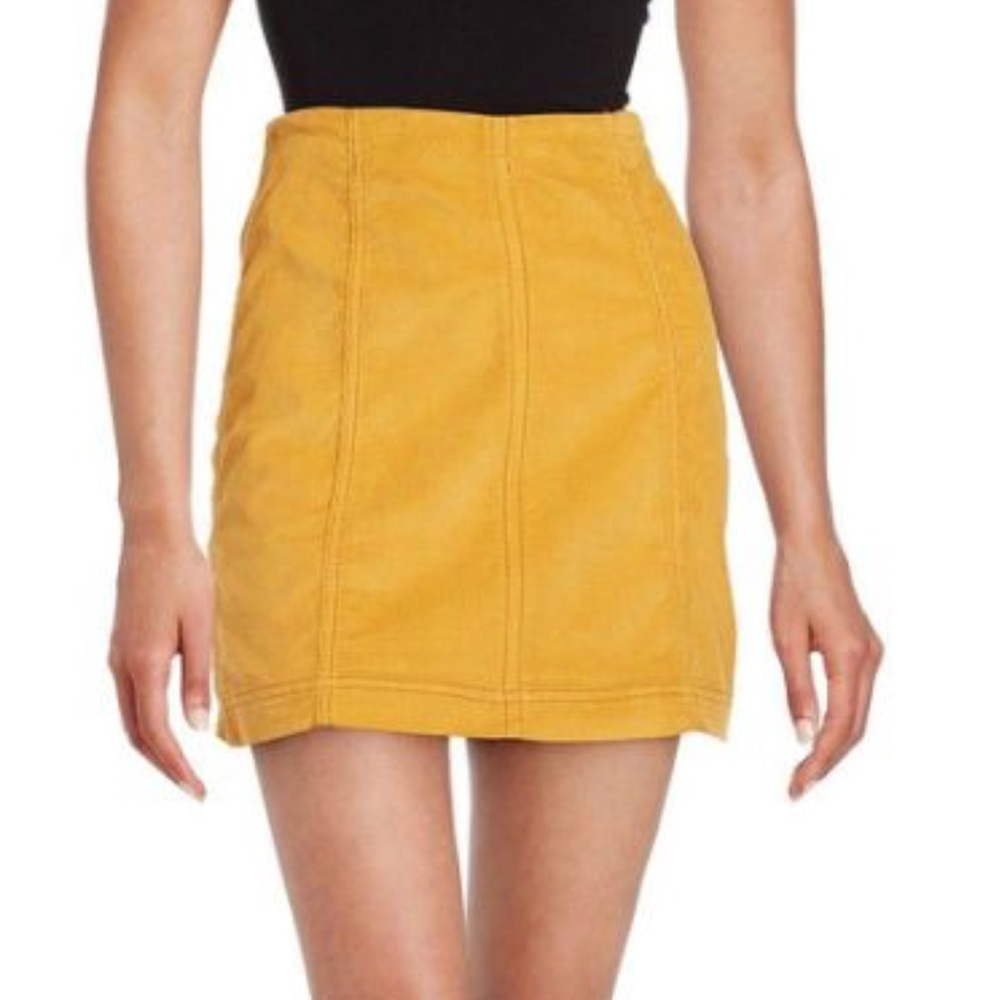 free people corduroy skirt